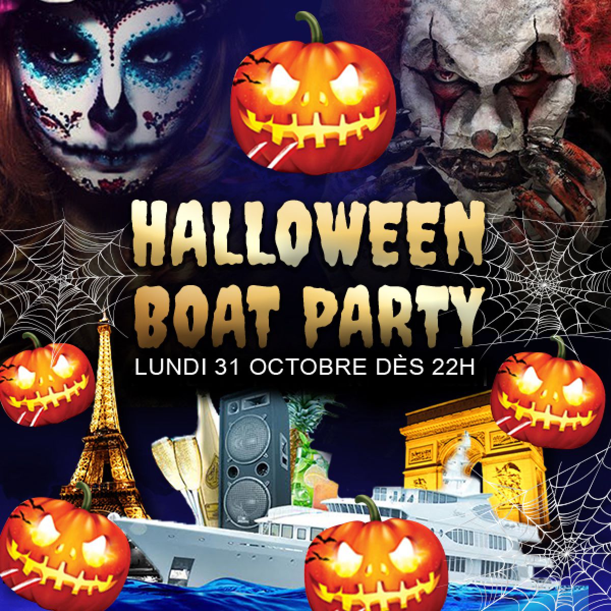 PARIS BOAT HALLOWEEN PARTY 2022 BATEAU CLUB HANTÉ TOUR EIFFEL