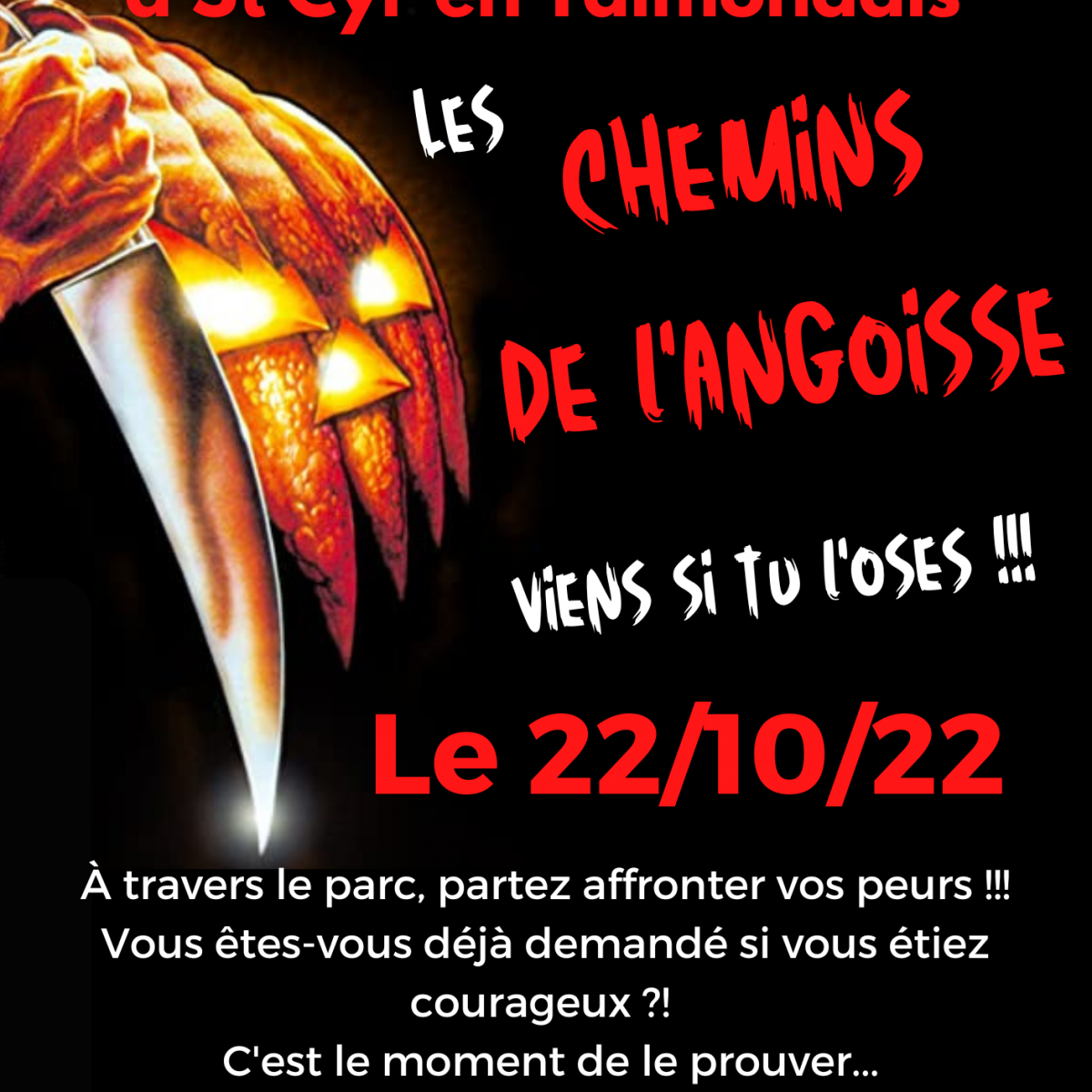 LES CHEMINS DE L'ANGOISSE !