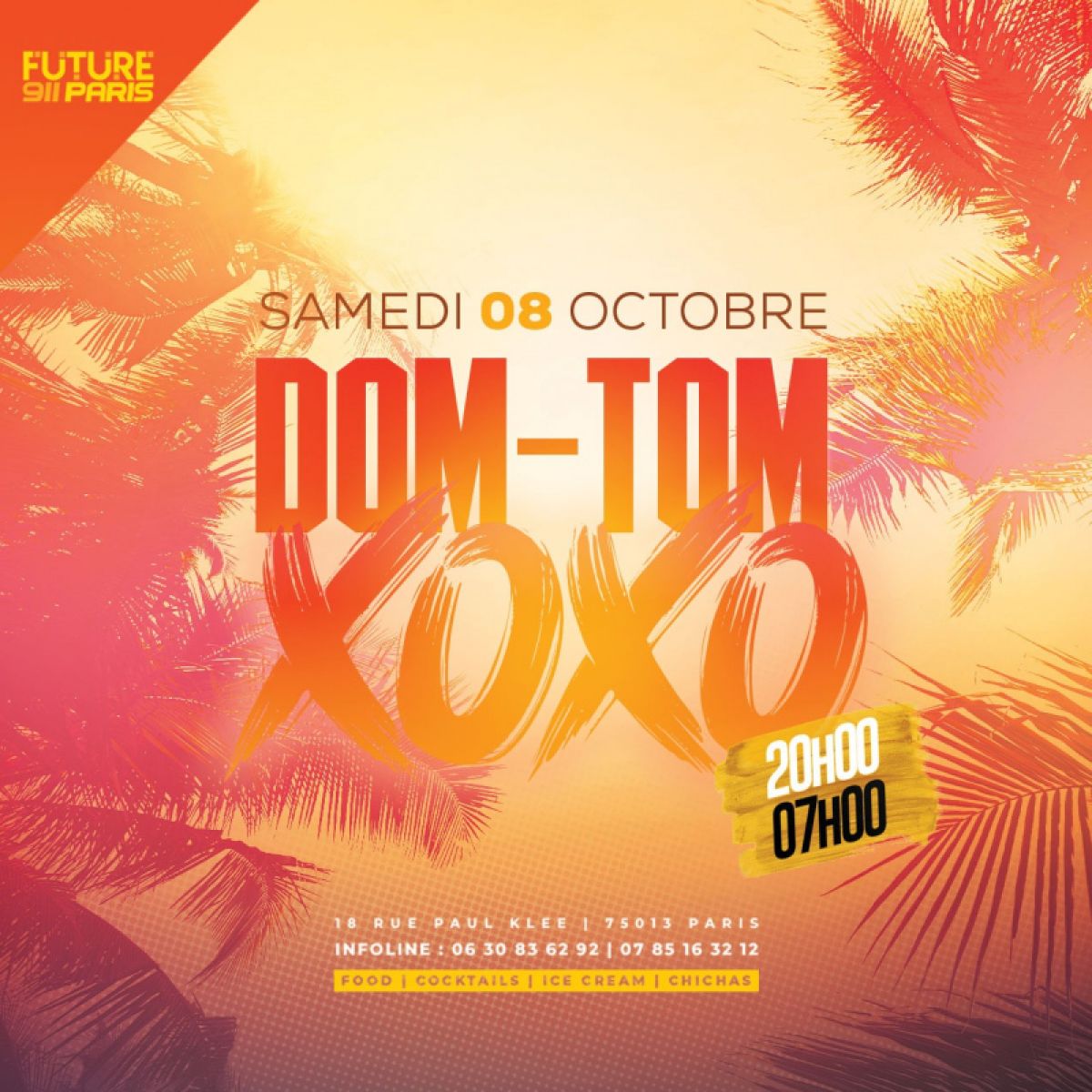 Dom-Tom Xoxo 911 Paris