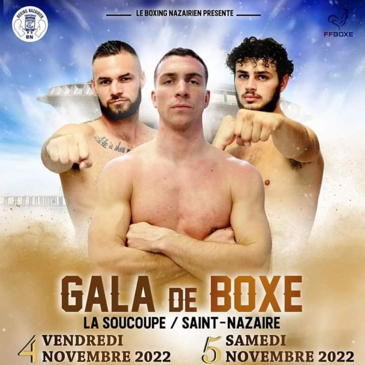Soirée de boxe , 3 combats professionnels