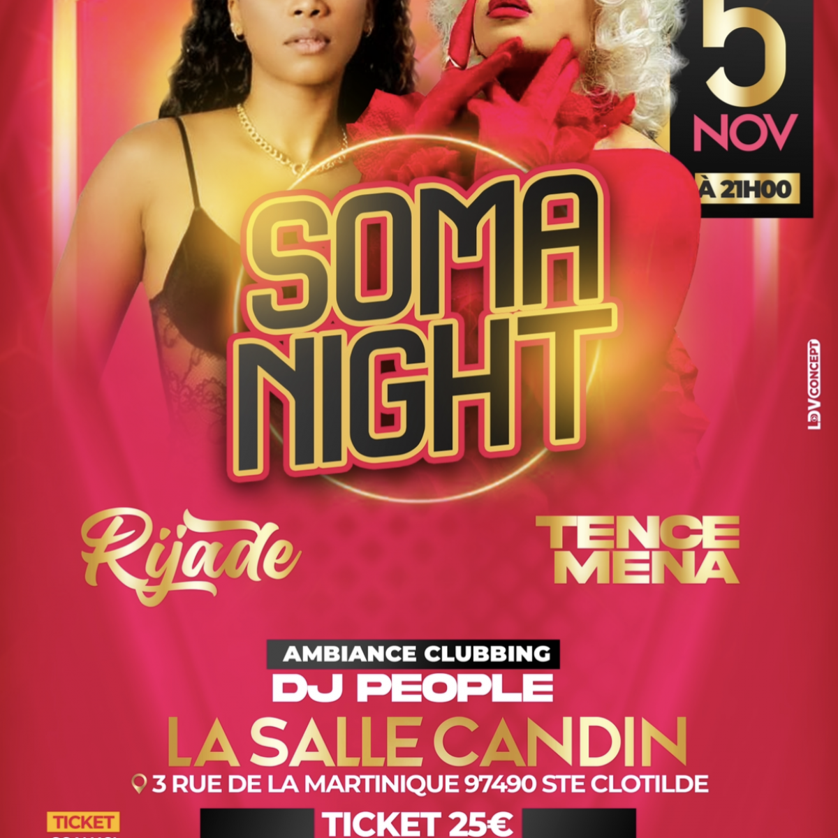 St Denis TENCE MENA & RIJADE