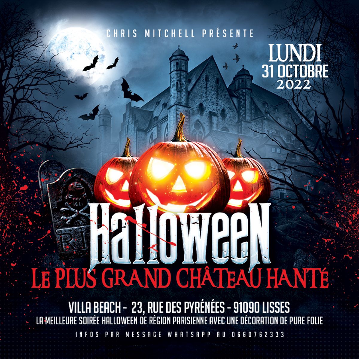 LE PLUS GRAND CHATEAU HANTÉ D'HALLOWEEN DE LA REGION PARISIENNE