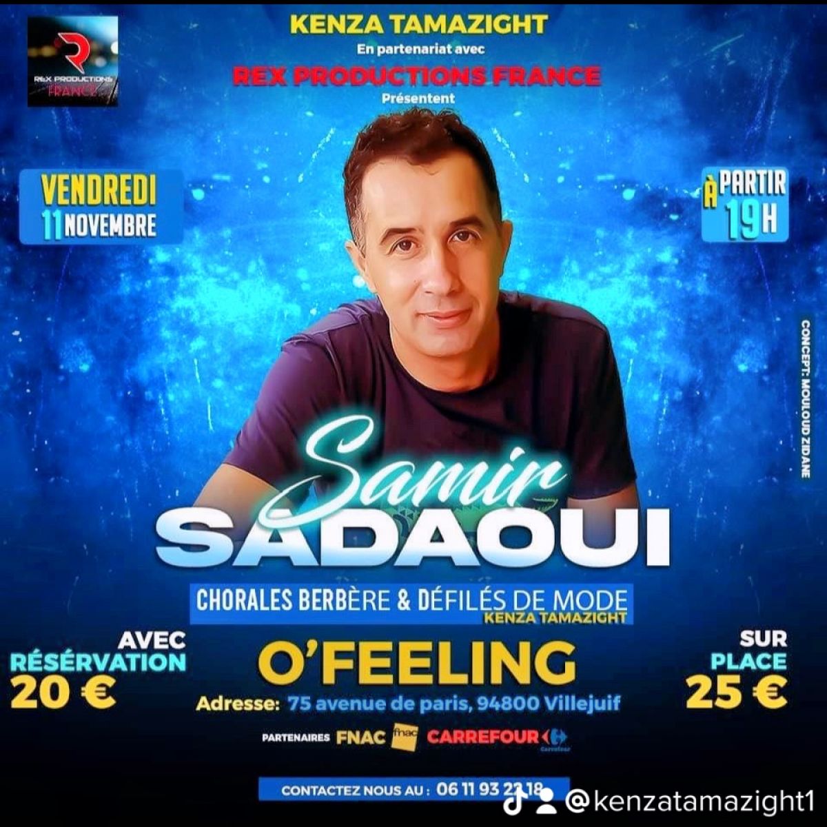 Concert de Samir Sadaoui le 11 novembre 2022