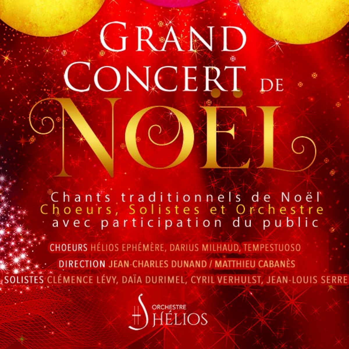 Orchestre Hélios : Grand concert de chants de Noël - Paris - Billets