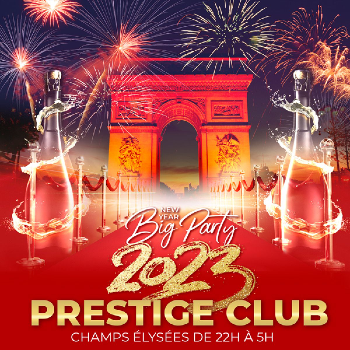 PRESTIGE NEW YEAR CLUB CHAMPS-ELYSEES BIG PARTY 2023
