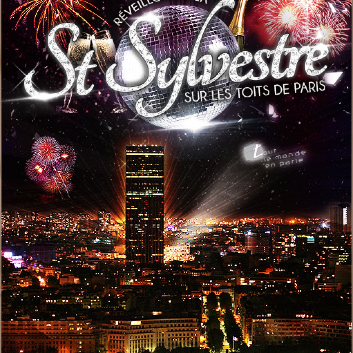 Saint Sylvestre sur les toits de Paris dîner festif +club