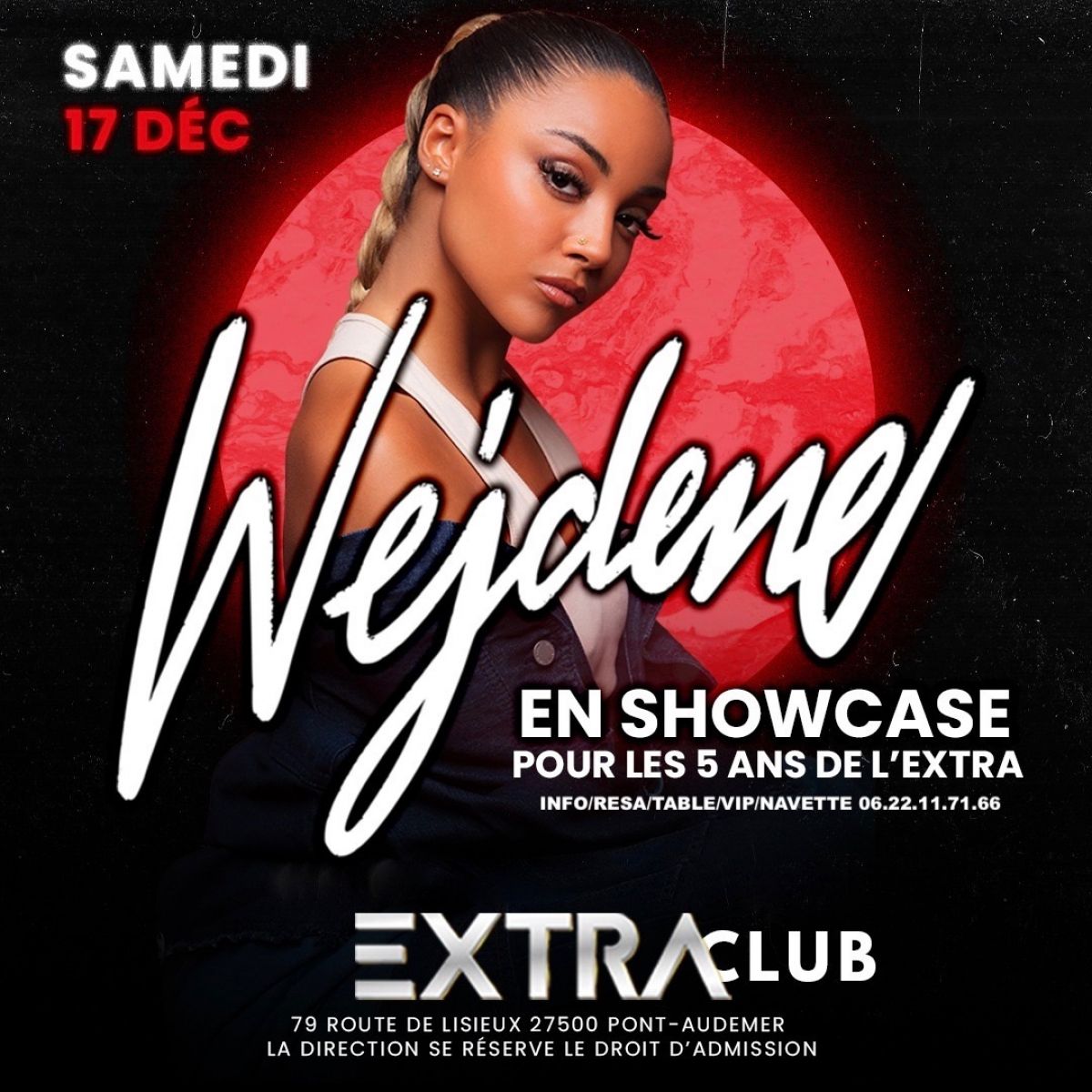 WEJDENE en Showcase à l’EXTRA CLUB