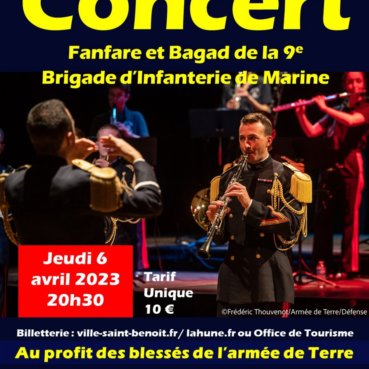 Concert de la Fanfare et bagad de la 9e Brigade d'Infanterie de Marine