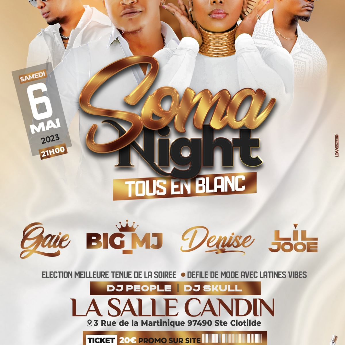 SOMA NIGHT St Denis tous en Blanc