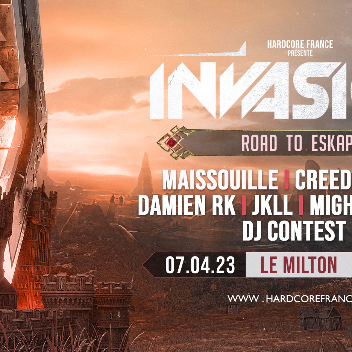 07.04.23 INVASION "Road to Eskape" #Milton / Maissouille / Creeds / Neko / Damien RK / JKLL / Mighty Spiritz /