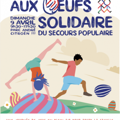 Chasse aux œufs solidaire du Secours populaire