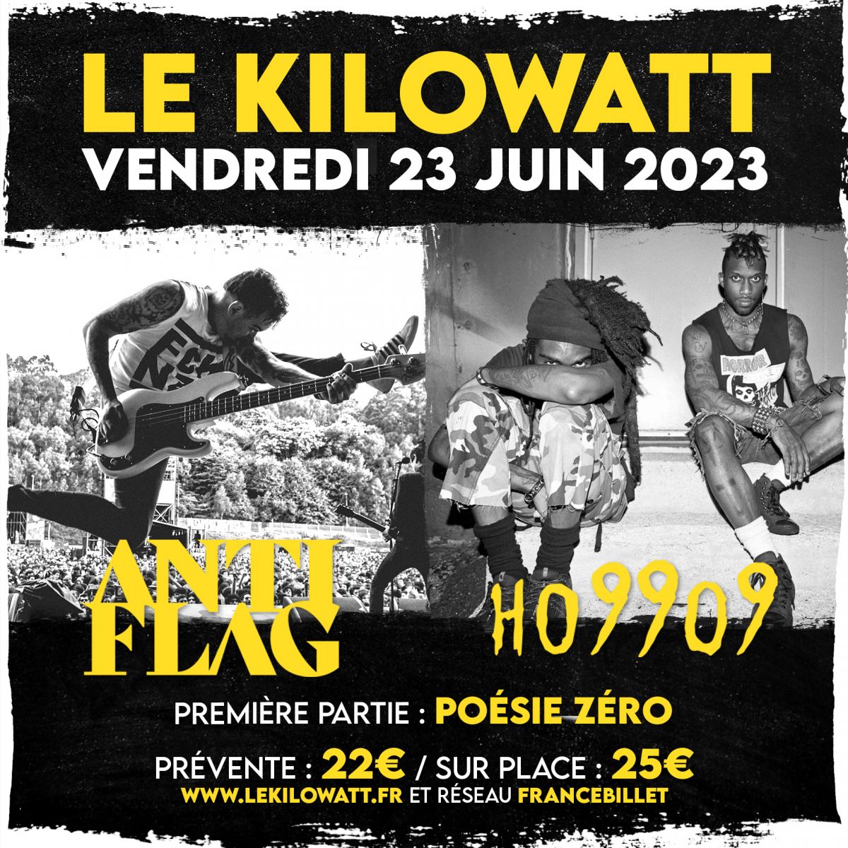 ANTI-FLAG + HO99O9 + POÉSIE ZÉRO