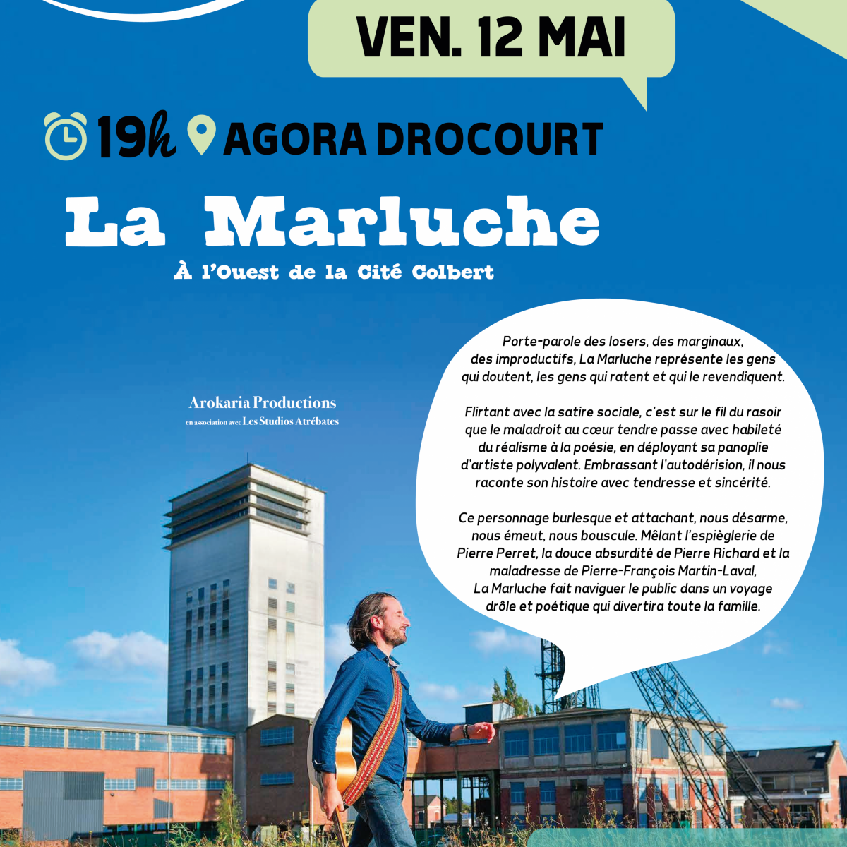 La Marluche, à l'ouest de la cité Colbert