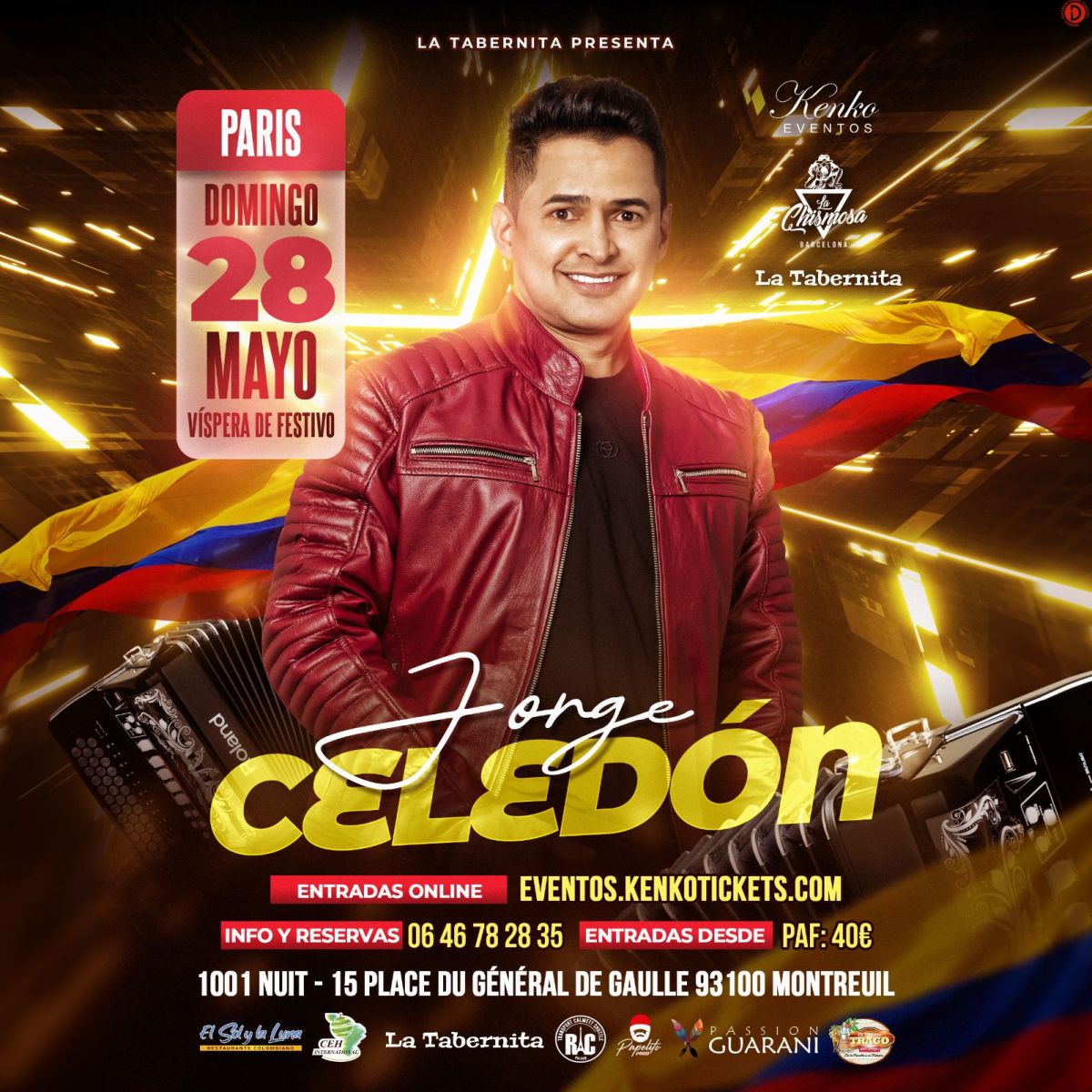 Concierto Jorge Celedon Paris