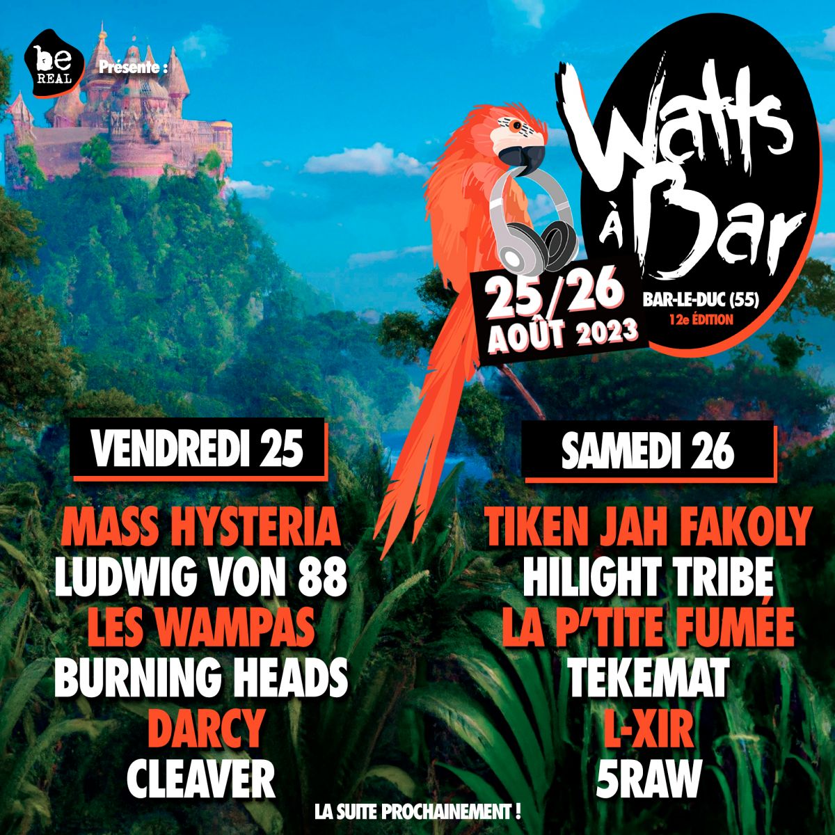 Festival Watts à Bar  // 12 ème édition // 25 et 26 août 2023