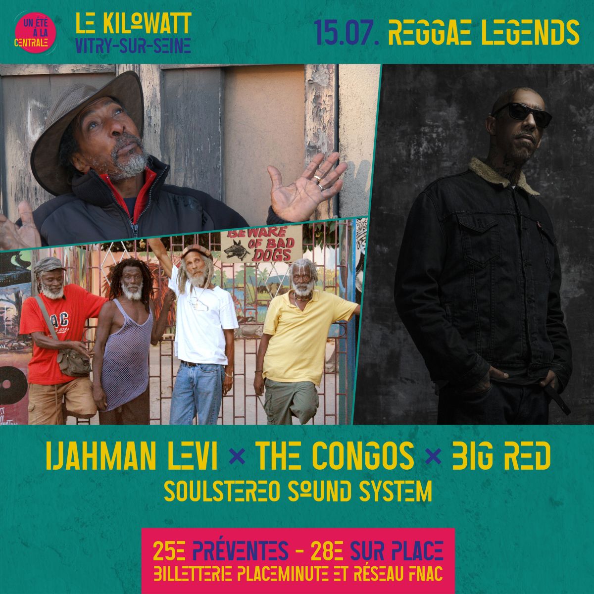 REGGAE LEGENDS - IJAHMAN LEVI / THE CONGOS / BIG RED / SOULSTEREO SOUNDSYSTEM