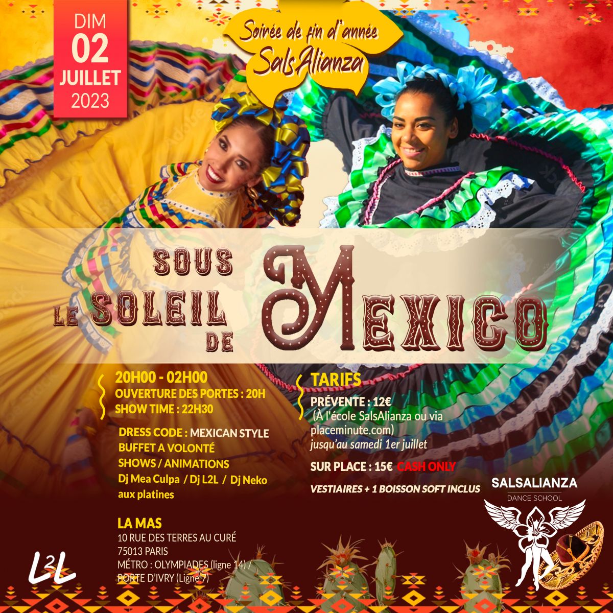 Soirée De Fin D'année SalsAlianza - Sous le Soleil de Mexico -