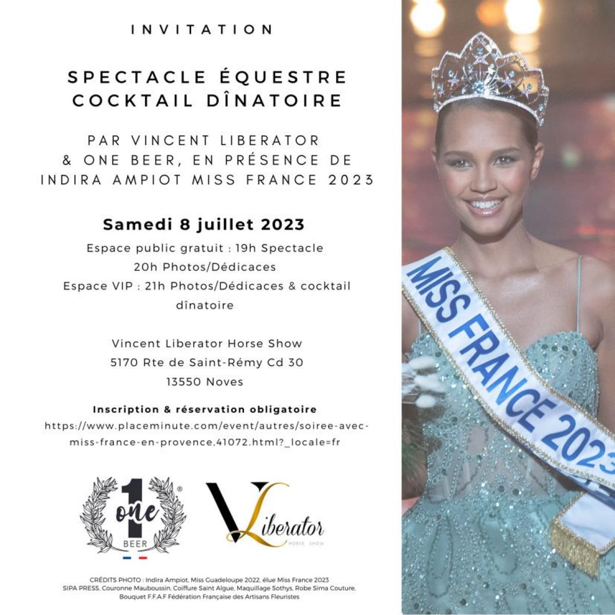 Soirée avec  miss France en Provence
