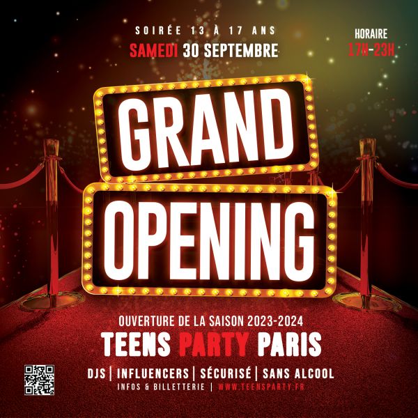 Teens Party Paris - Grand Opening