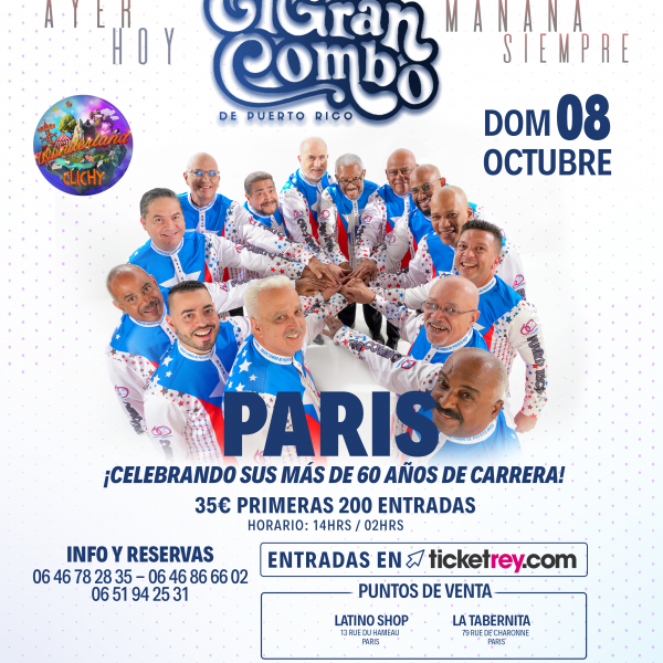El Gran Combo de Puerto Rico en Paris