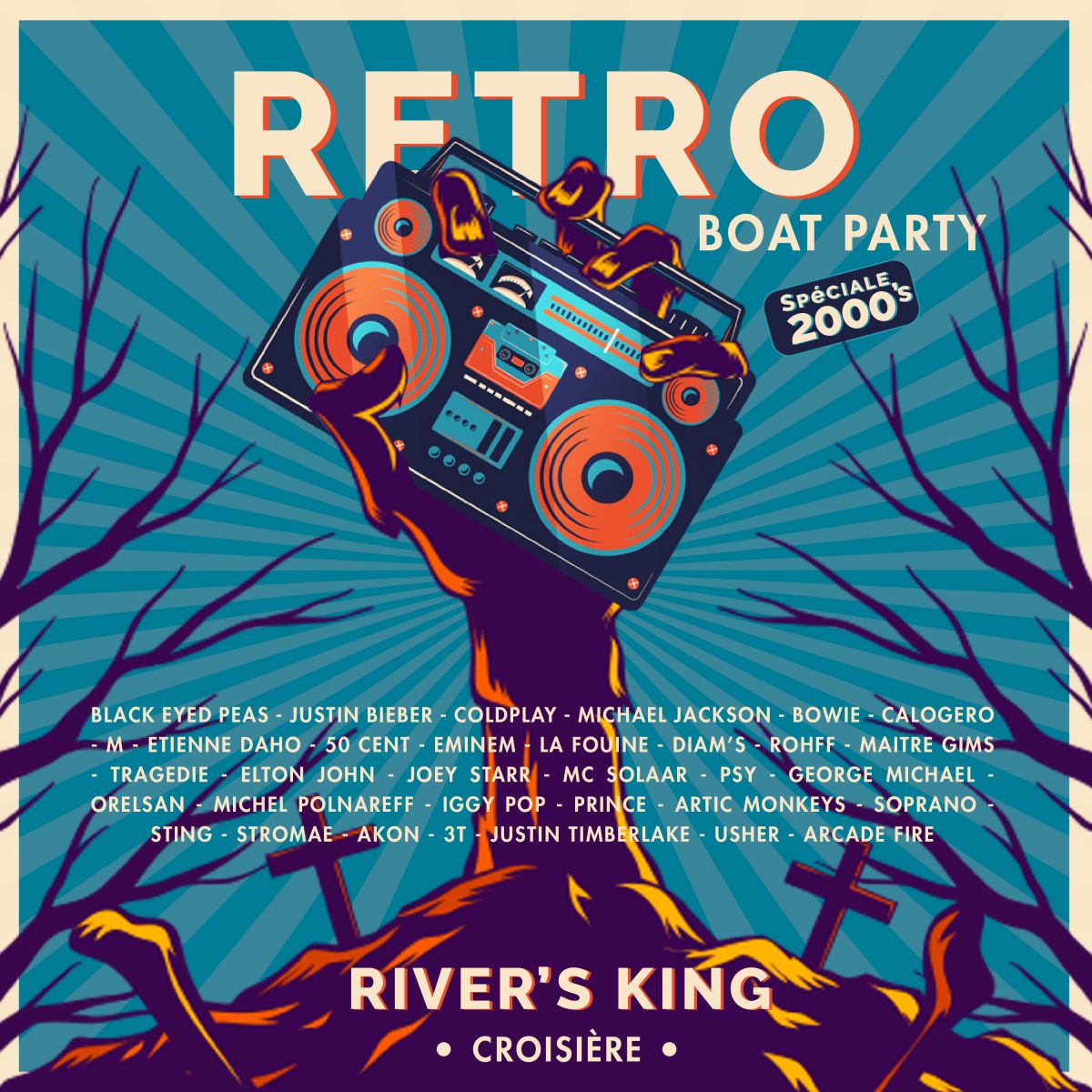 RETRO BOAT PARTY HALLOWEEN