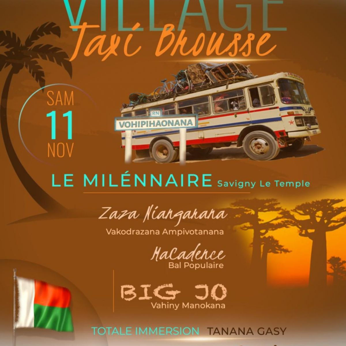 VILLAGE TAXI BROUSSE - MADAGASCAR - SAMEDI 11 NOVEMBRE 2023 - LE MILLENAIRE (77)