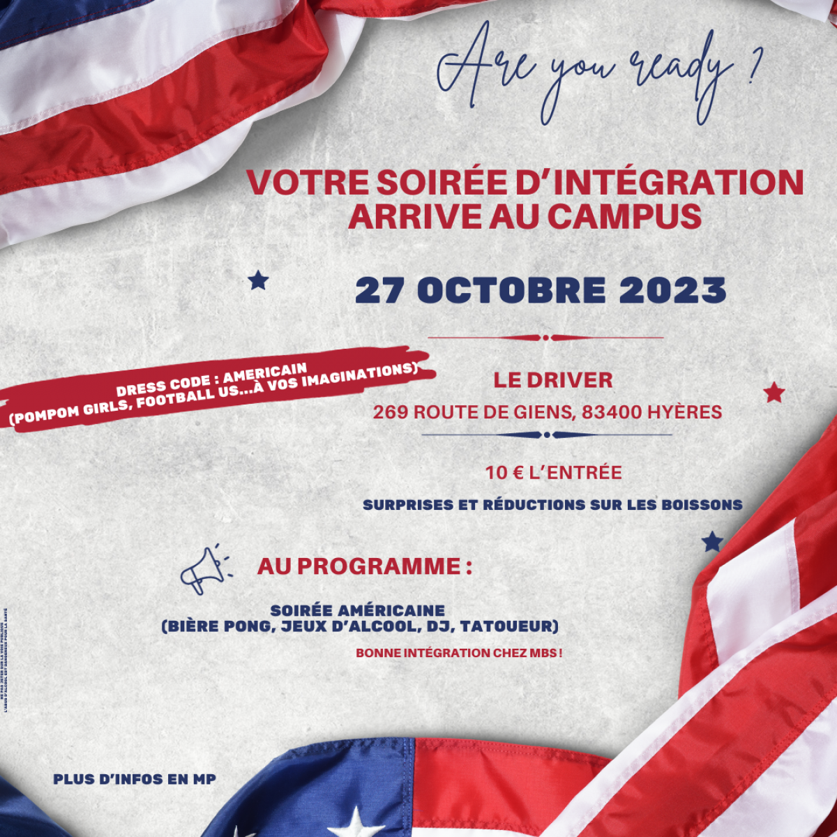 Ma soirée d'intégration