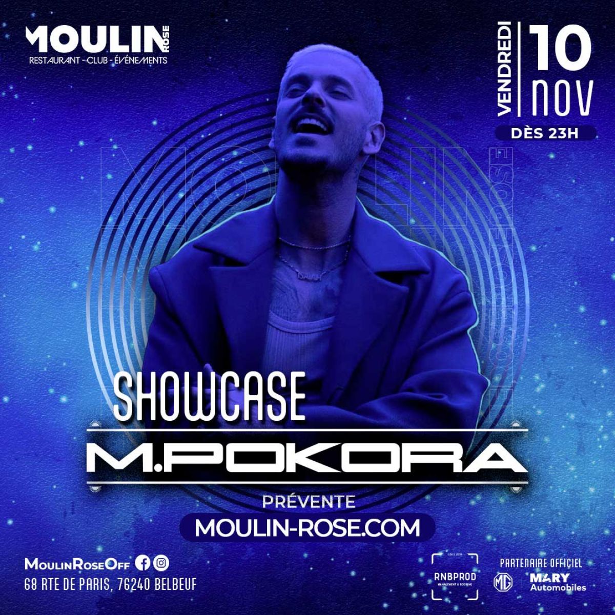 Showcase M.POKORA - Moulin Rose