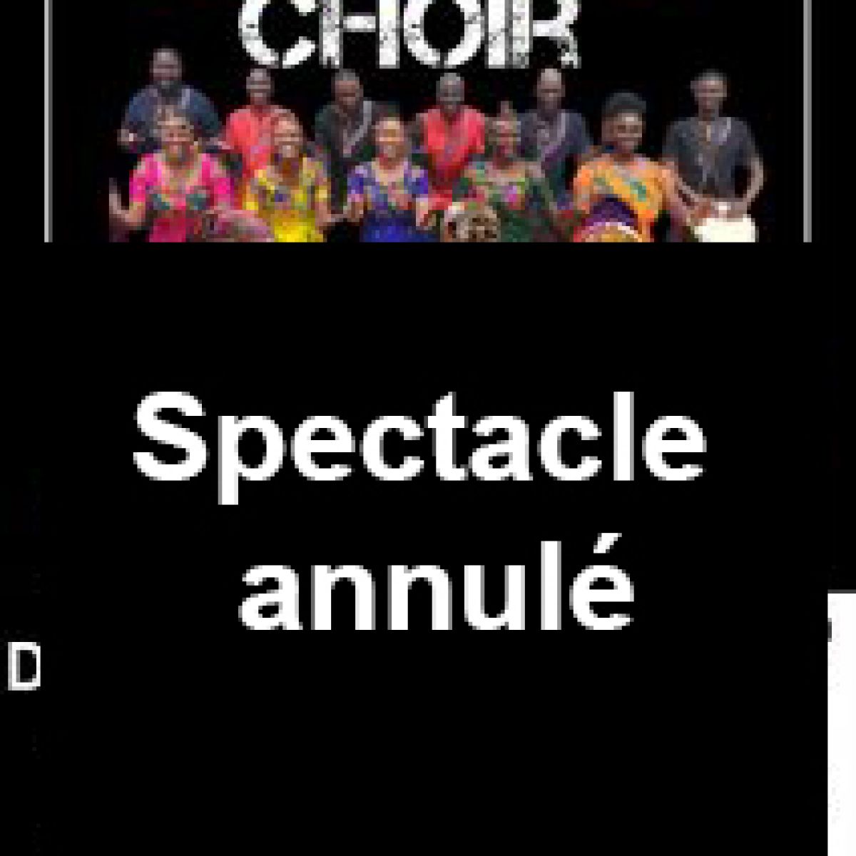 Concert SOWETO CHOIR, annulé