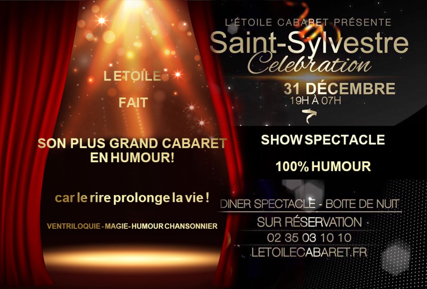 Diner Spectacle St Sylvestre