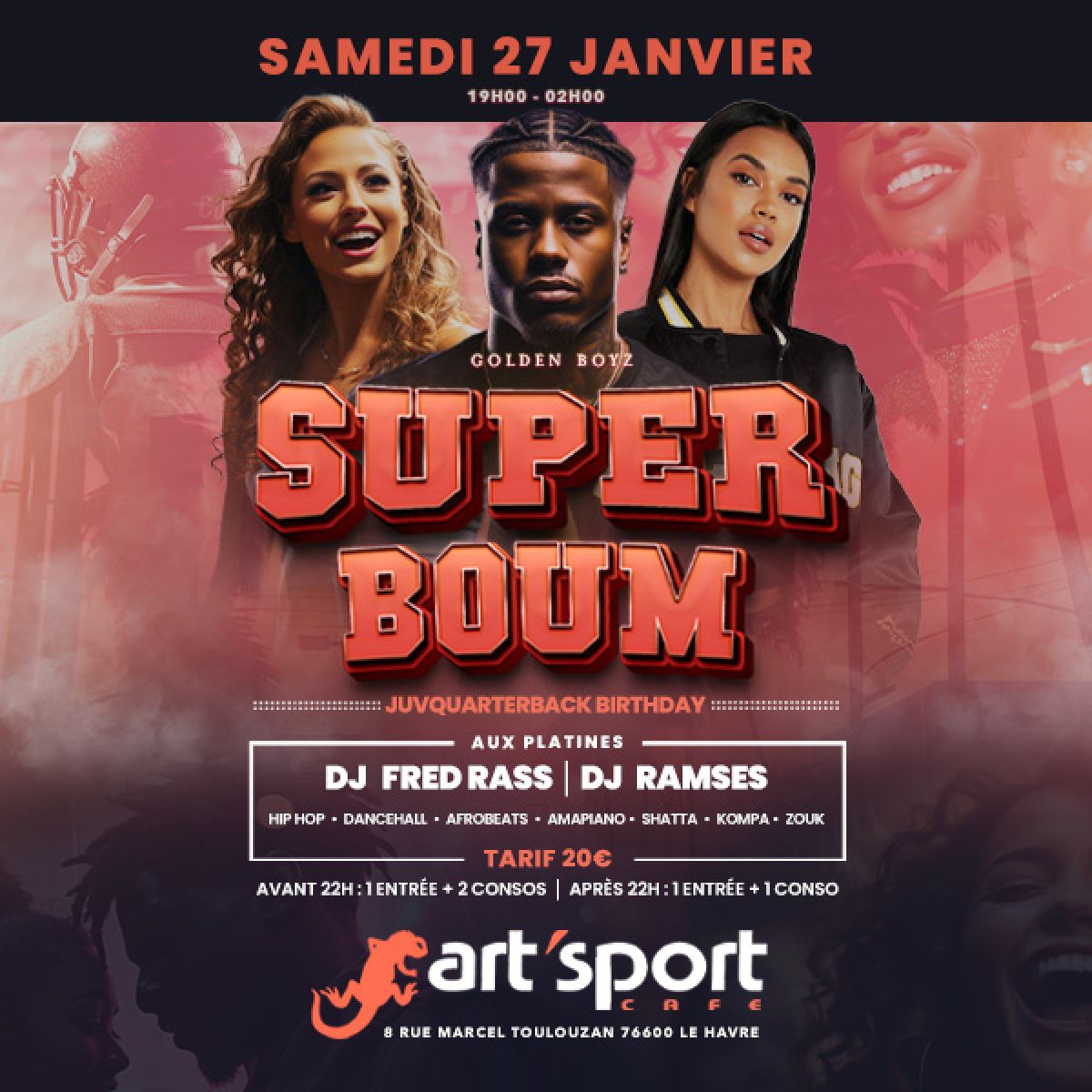 |★| SUPER BOUM |★| 27.01.2024 - Art Sport Café