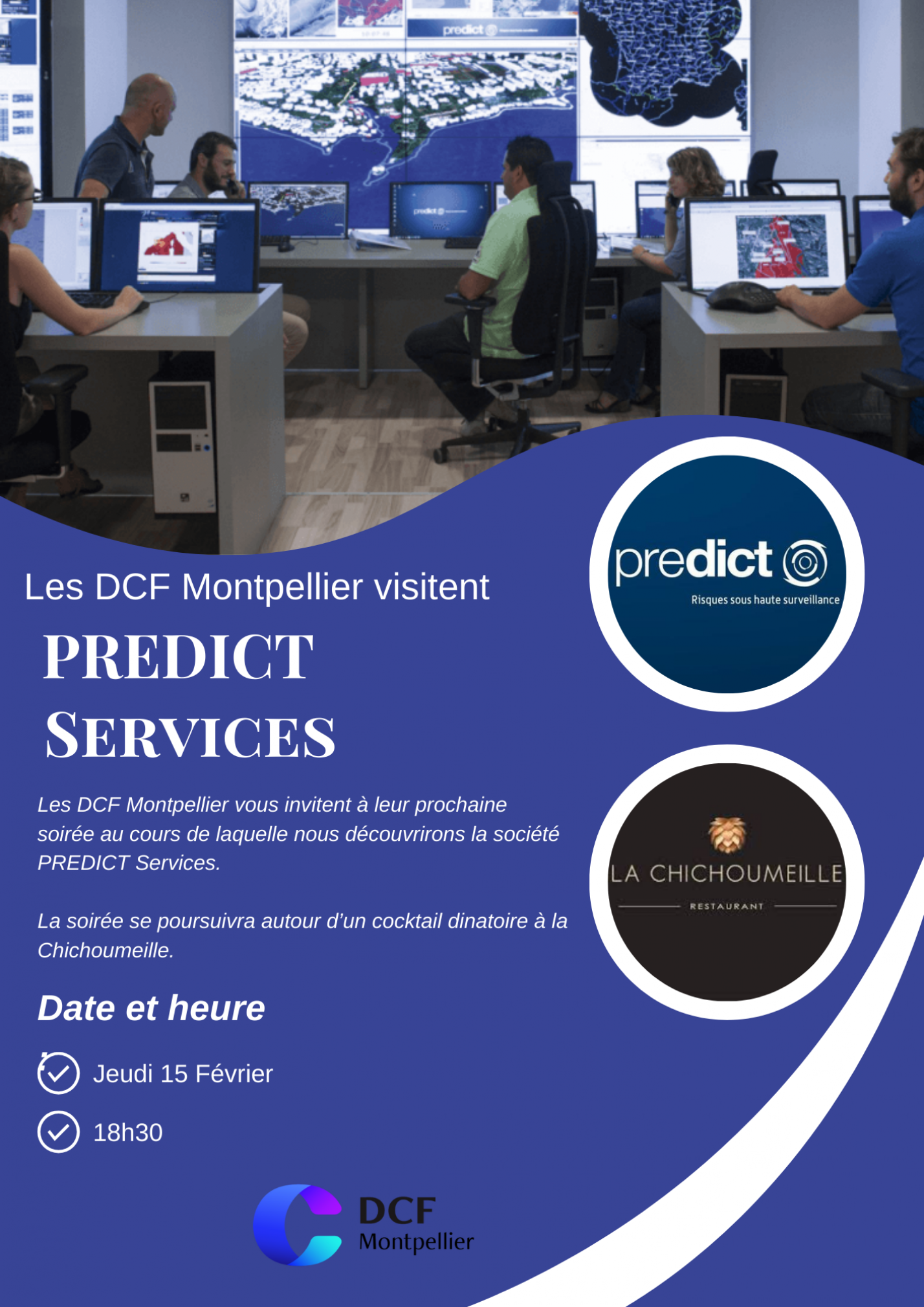 Les DCF Montpellier Visitent PREDICT Services
