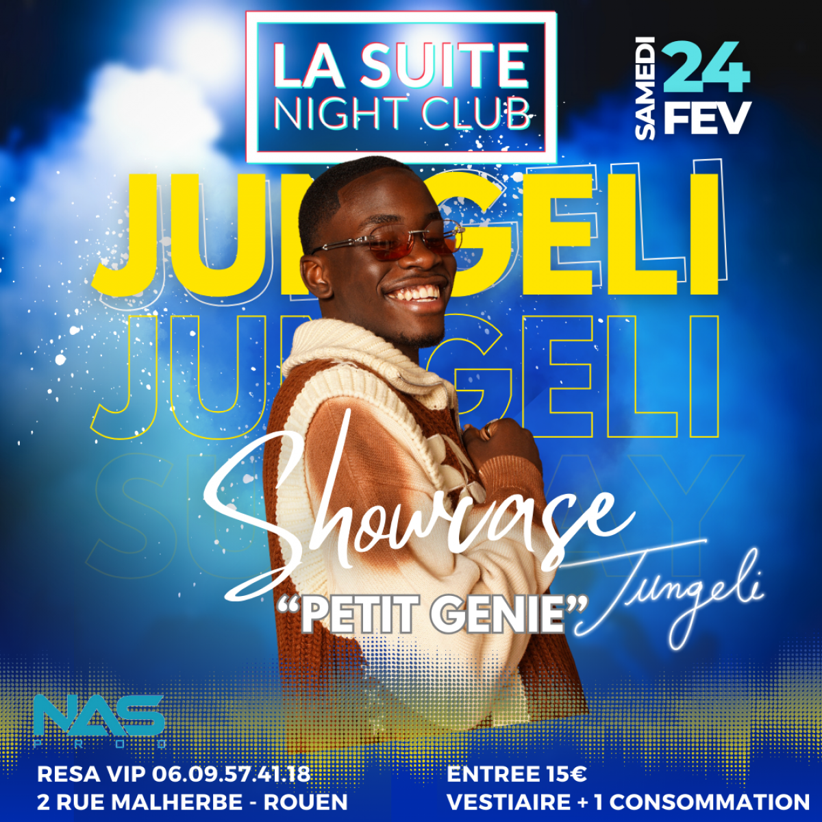 préventes showcase JUNGELI - SUITE CLUB ROUEN