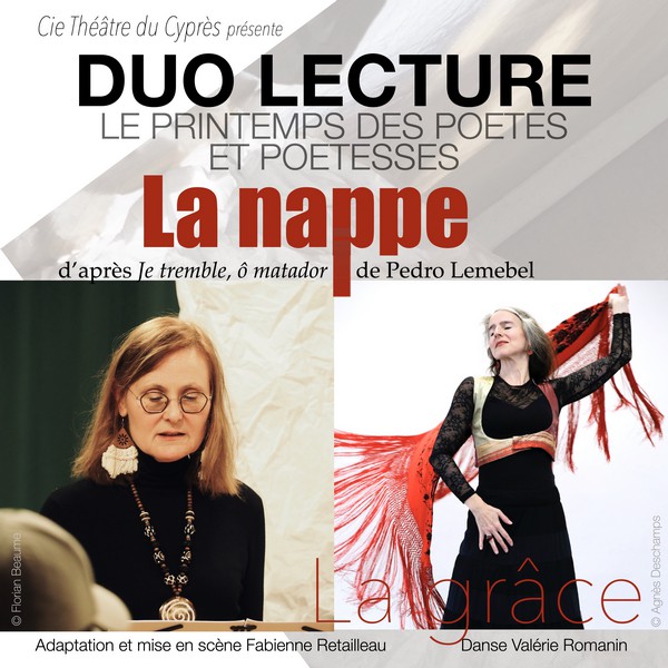 Duo Lecture - La Nappe - Printemps des Poètes et poétesses