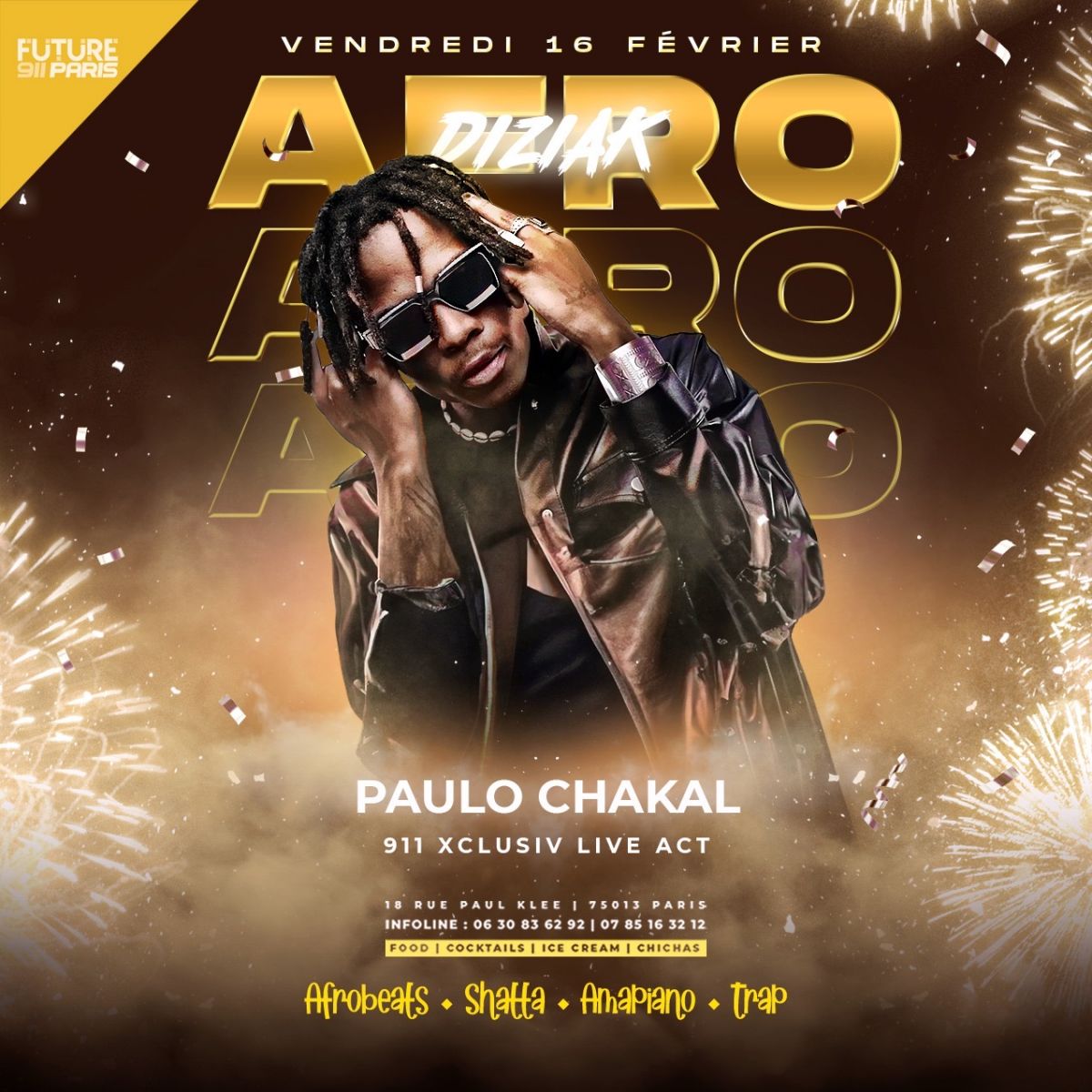 911 Afrodiziak - édition spéciale Ivory Champions !  911 édition spéciale Paulo Chakal 911 Afro Diziak Xclusiv Live Act !