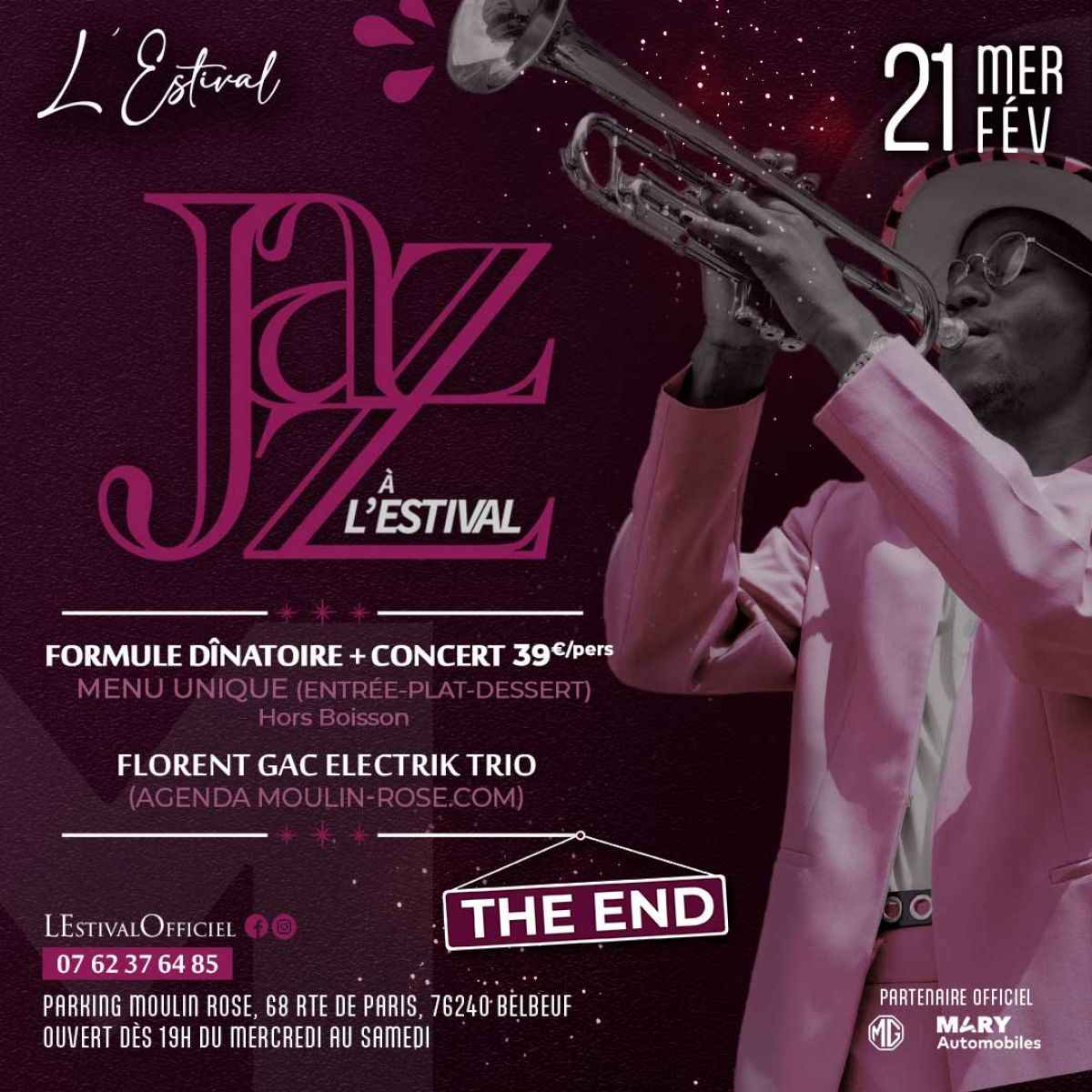 JAZZ À L'ESTIVAL - Bar Restaurant du Moulin Rose