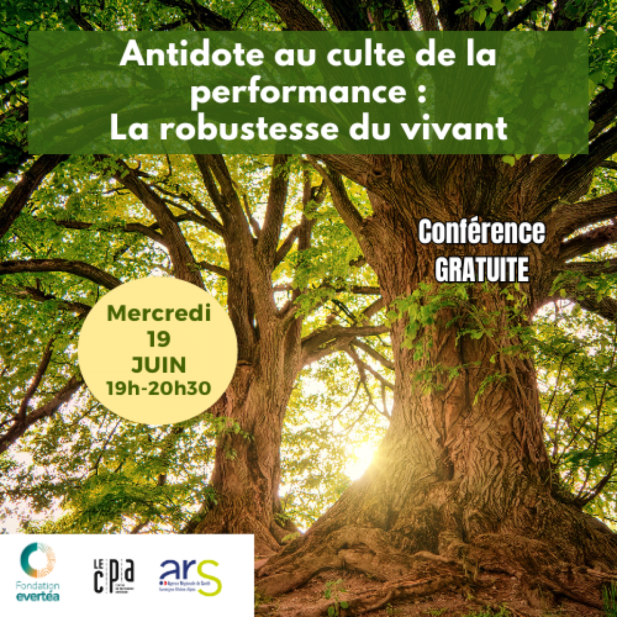 Conférence - Antidote au culte de la performance : la robustesse du vivant