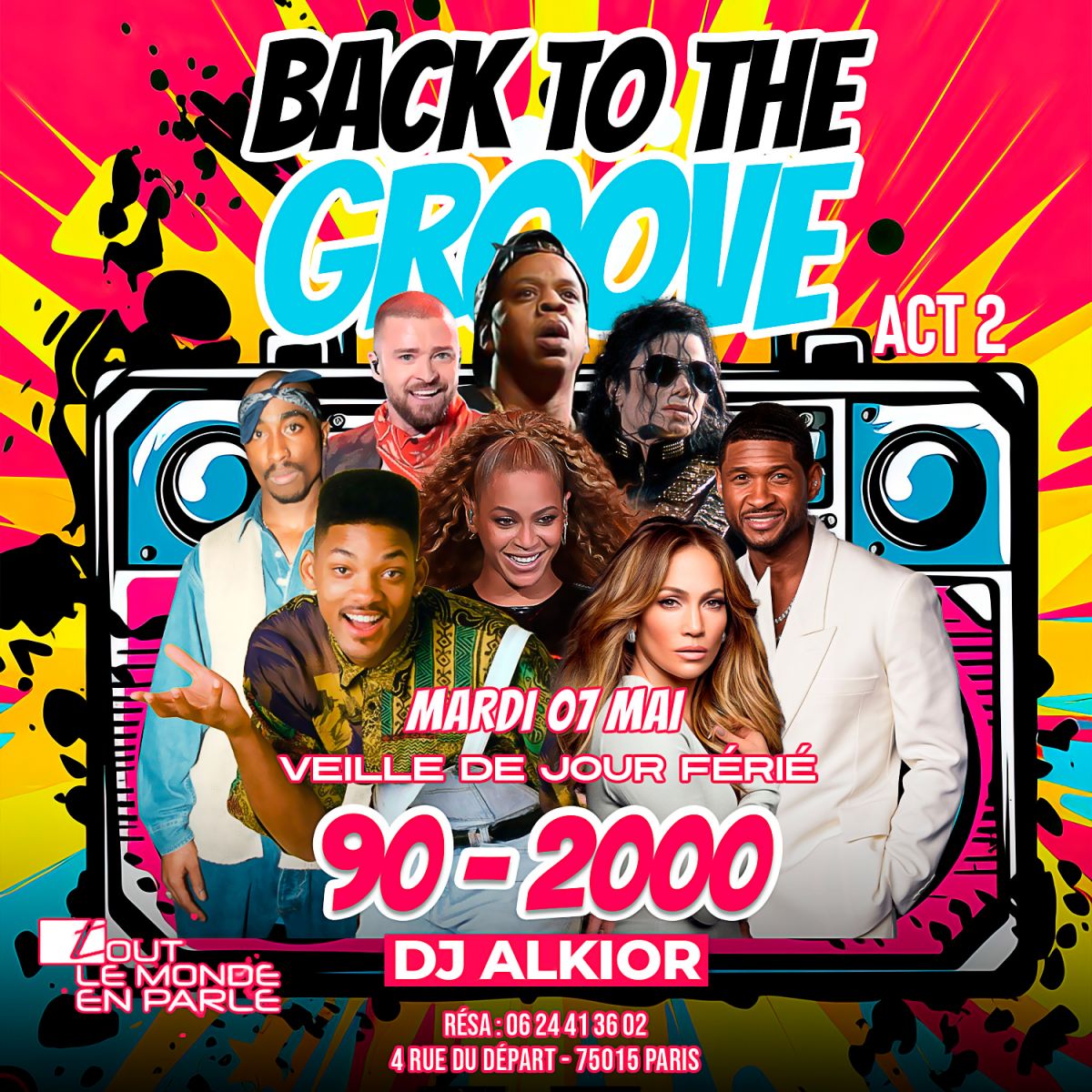 SOIREE BACK TO THE GROOVE ( veille de jours ferié )