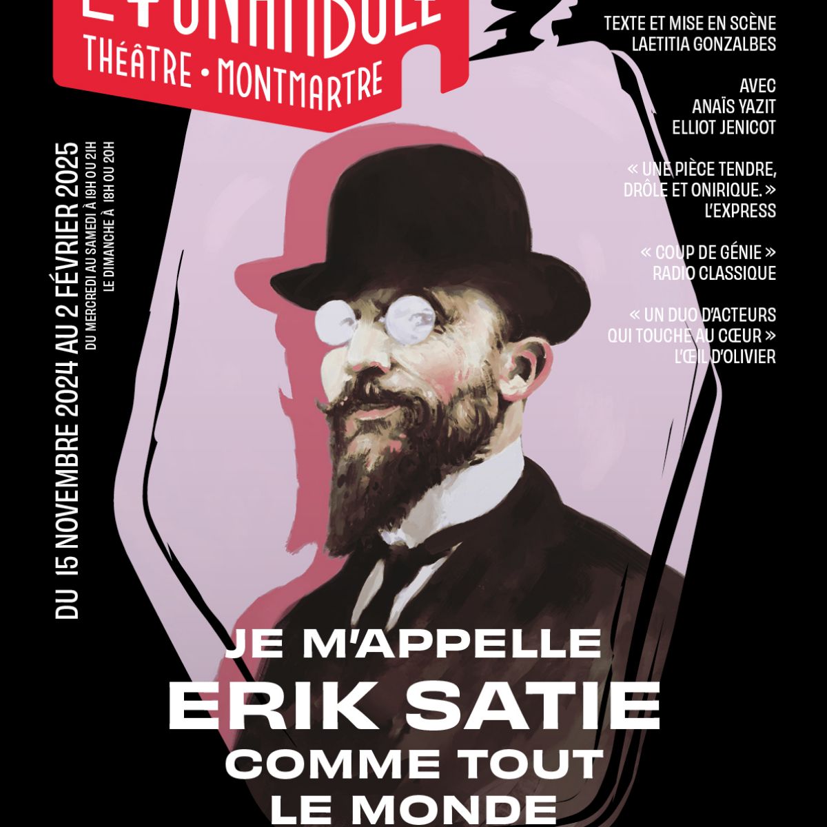 Je m'appelle Erik Satie comme tout le monde