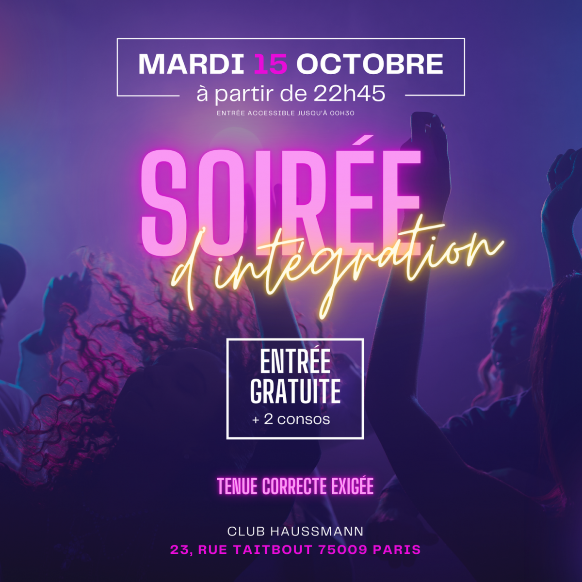Soirée d'intégration