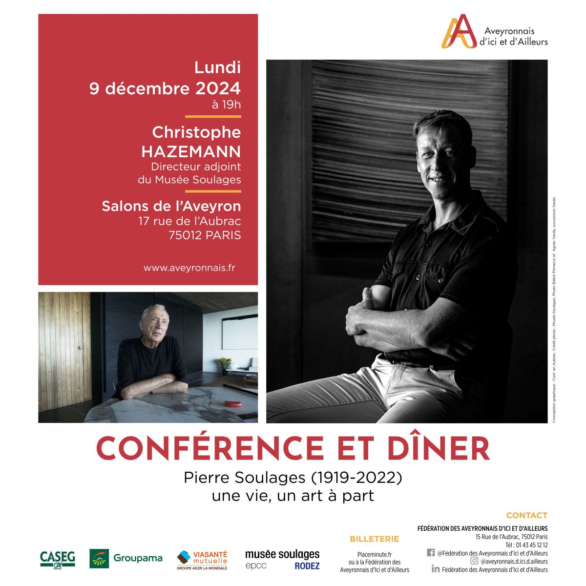 Conférence de Christophe HAZEMANN -  Pierre Soulages (1919-2022)  une vie, un art à part