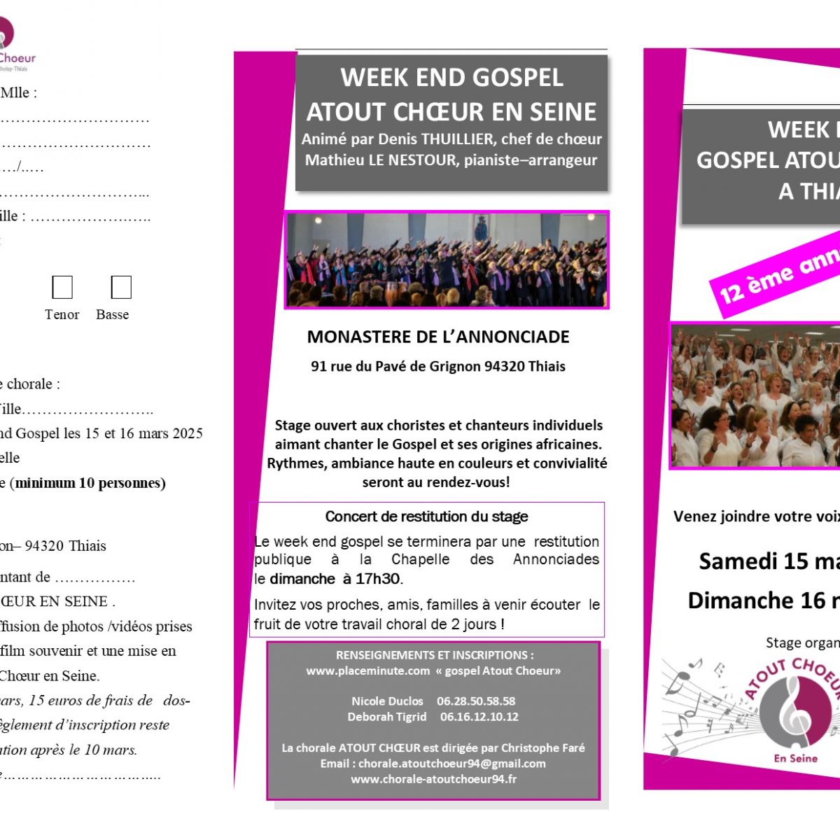WEEK END GOSPEL ATOUT CHOEUR