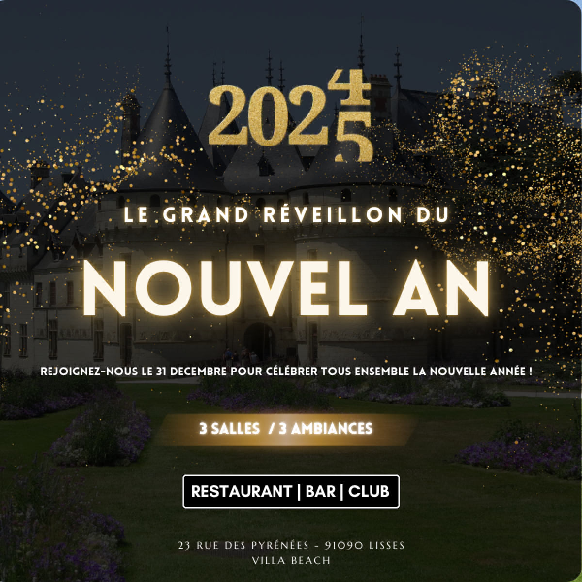 LE GRAND RÉVEILLON 2025 À LA VILLA BEACH