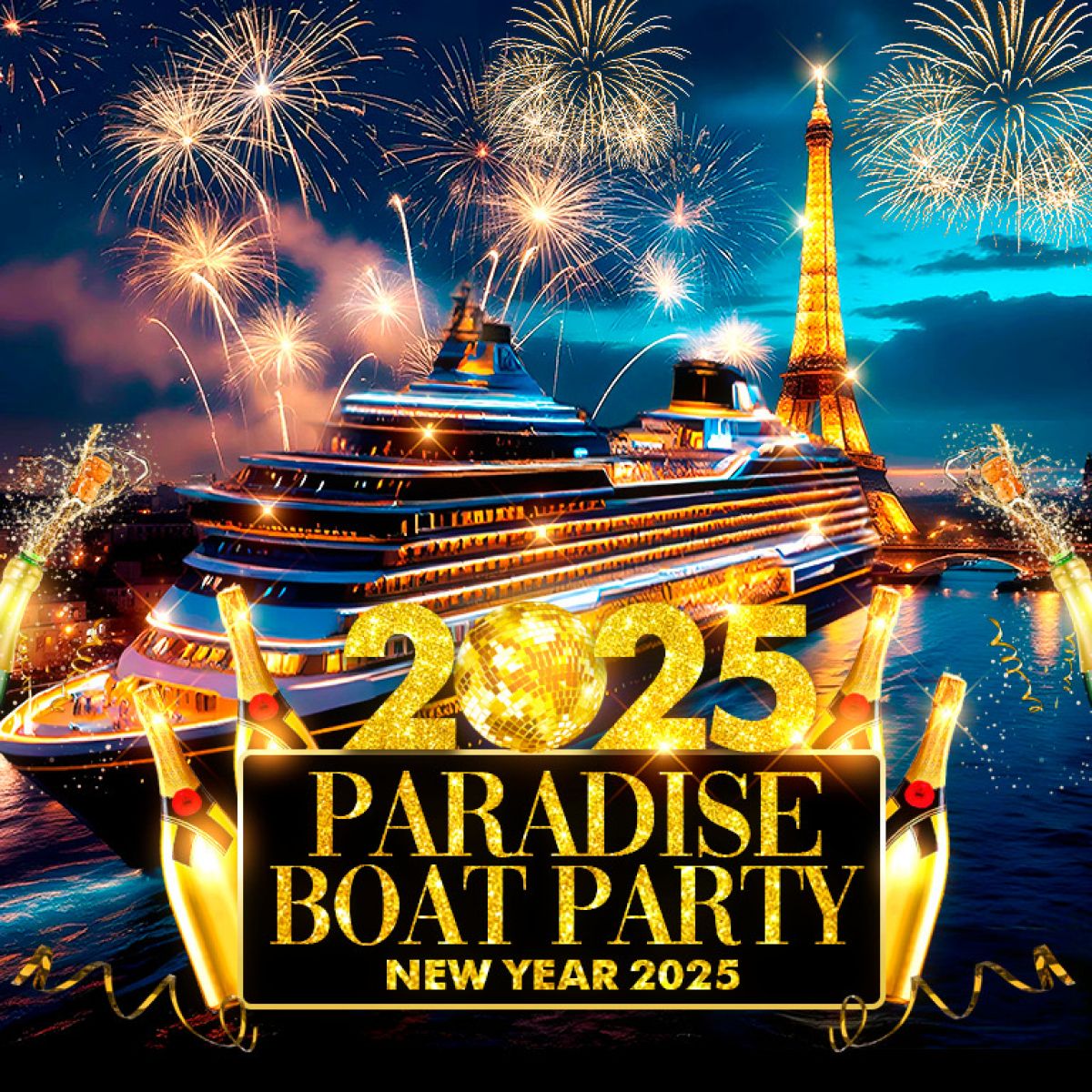 BOAT CRAZY VIP PARTY PARADISIAC CROISIERE NEW YEAR 2025