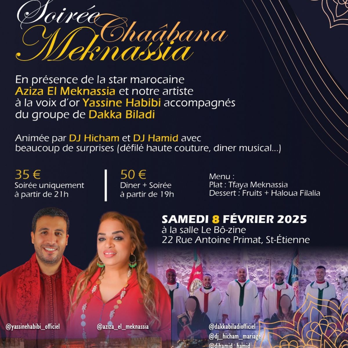 Soirée Chaabana Meknassia 2025