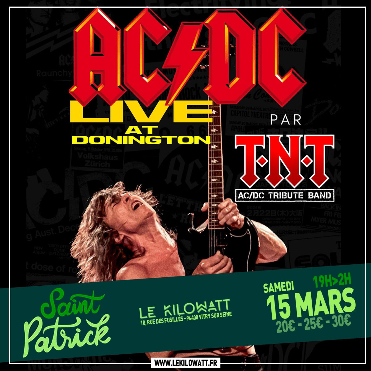 ANNULE - TNT (ACDC TRIBUTE BAND) / SAINT PATRICK 2025