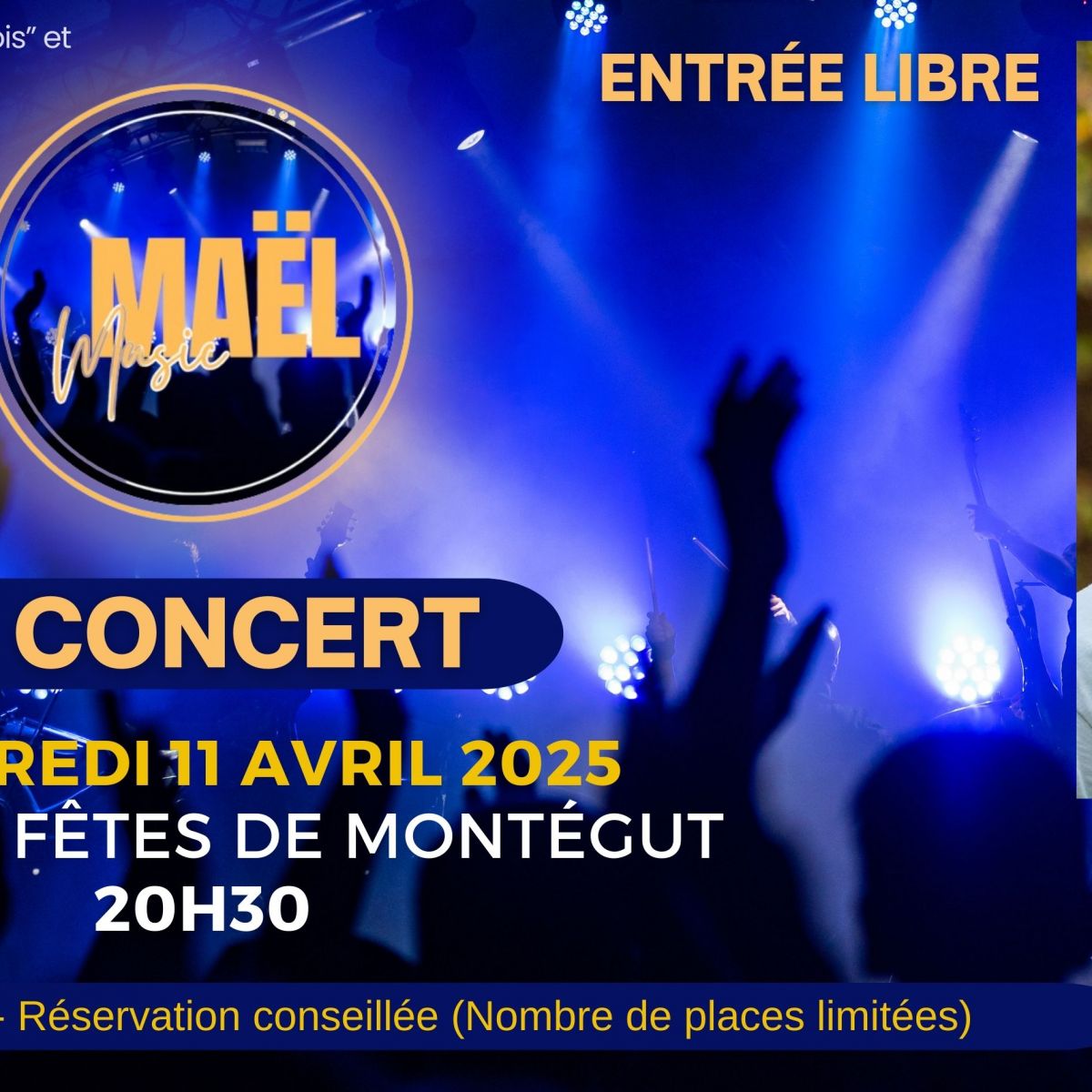 MAËL EN CONCERT À MONTÉGUT - LE  11 AVRIL 2025 À 20H30