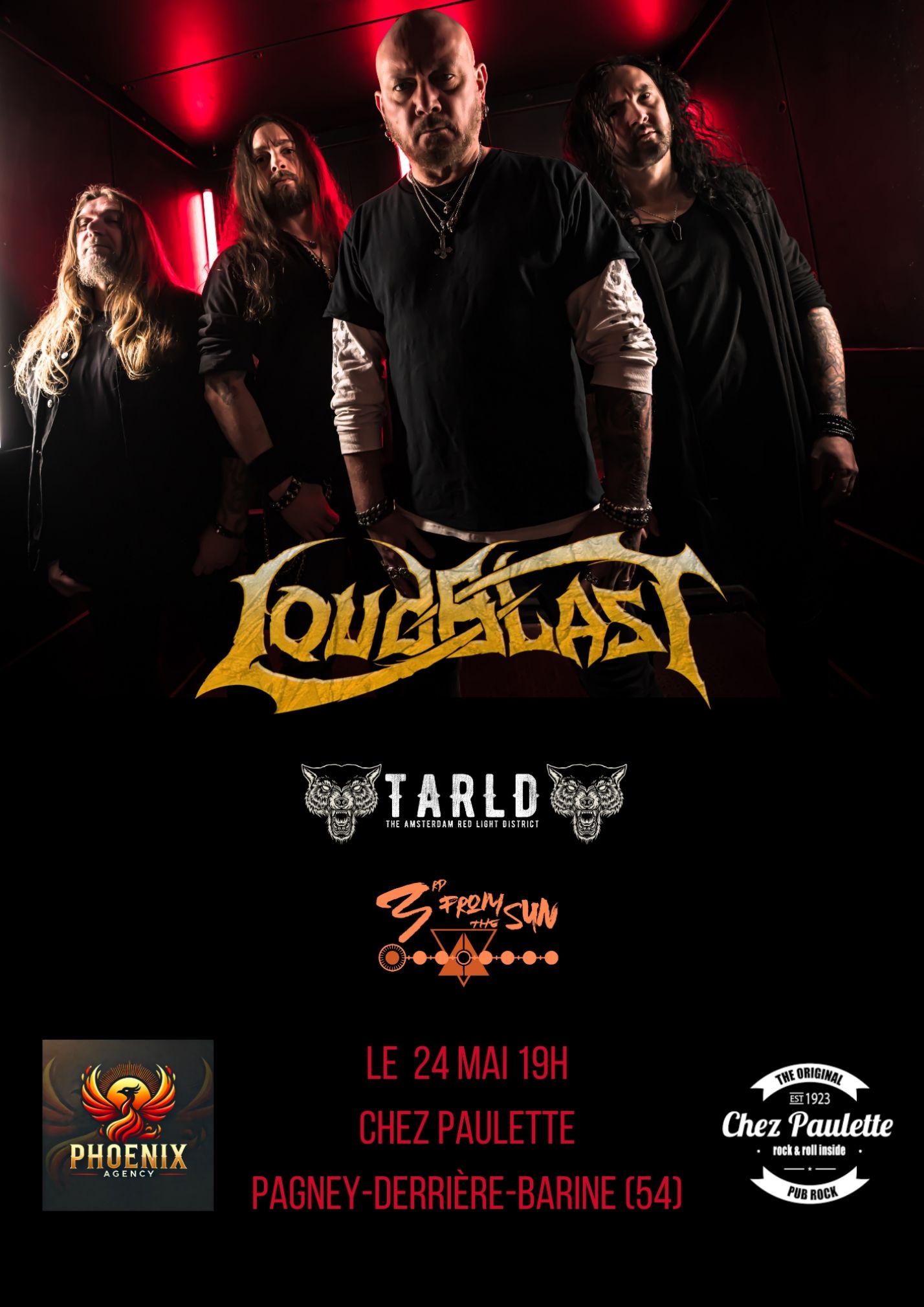 (CONCERT REPORTÉ) LOUDBLAST - TARLD - 3RD FROM THE SUN