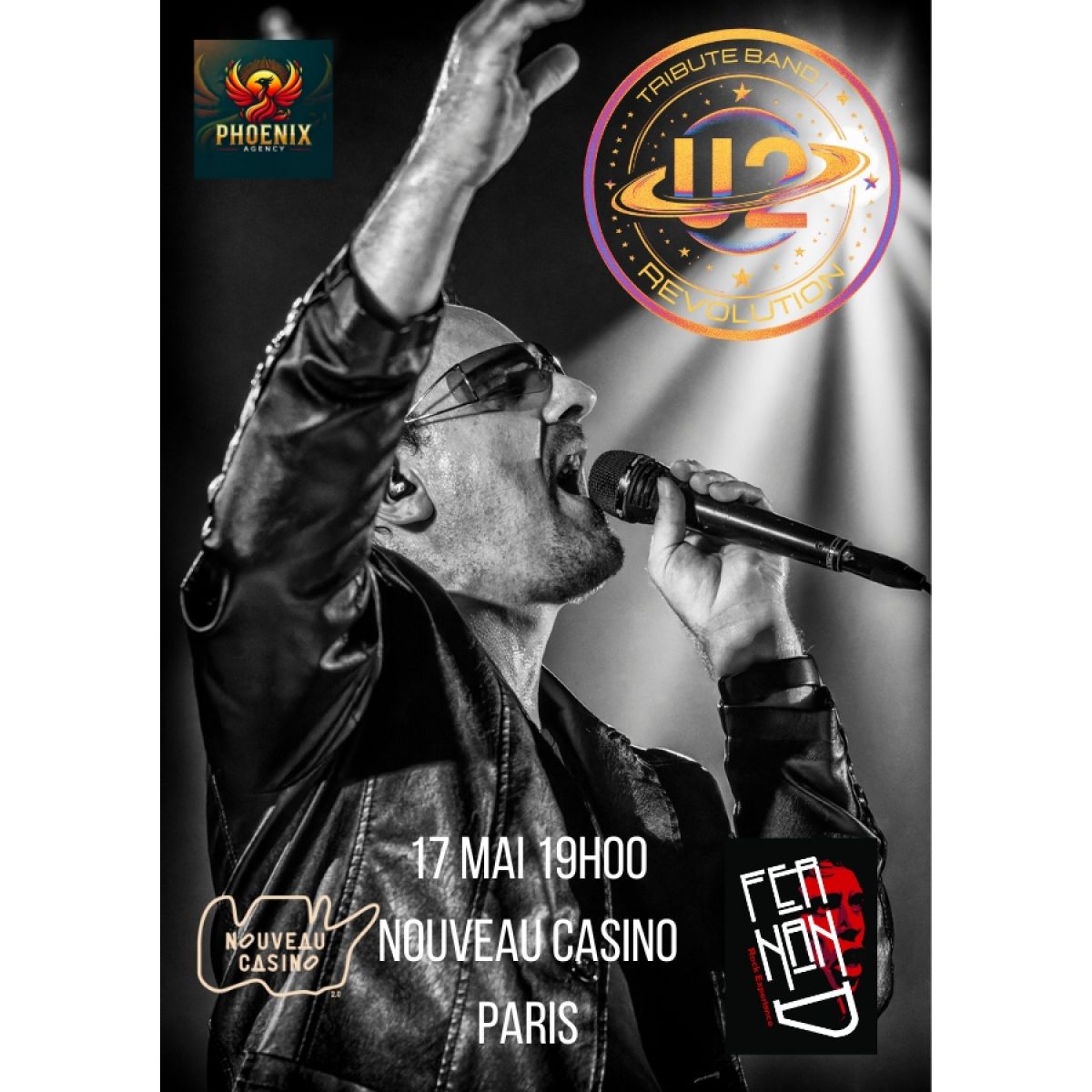 (CONCERT REPORTÉ) U2 REVOLUTION - FERNAND ROCK BREL EXPERIENCE