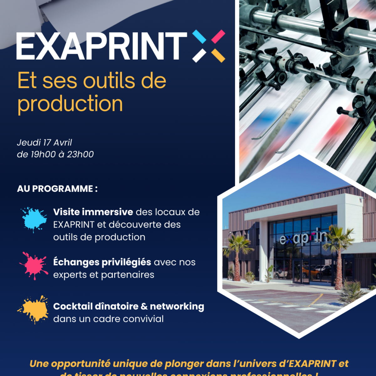 Soirée DCF - Visite de l'entreprise EXAPRINT et de ses outils de production
